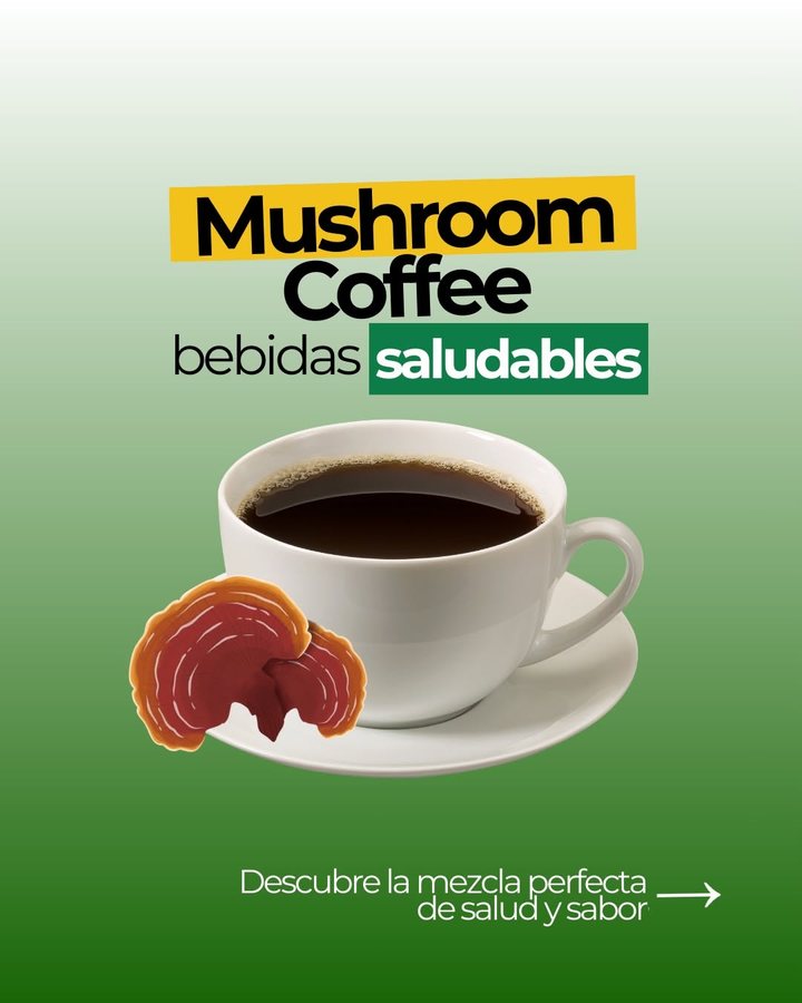 Mushroom Coffee, bebidas saludables: descubre la mezcla perfecta de salud y sabor