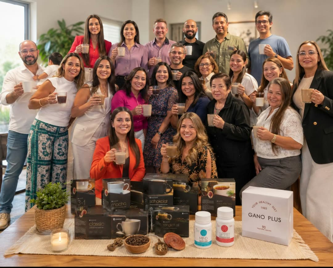 La comunidad de Ganoderma Shop compartiendo un café